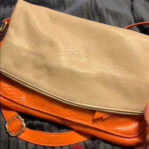 Big Buddha crossbody hand bag orange creamsicles